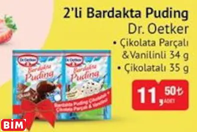 DR. OETKER 2’Lİ BARDAKTA PUDİNG